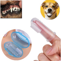 2 Pcs Brosse à dents en silicone doux pour animaux de compagnie Brosse à dents Teddy brosse à chien Nettoyage Bad Breath dents Soins du chien Chat Stuff